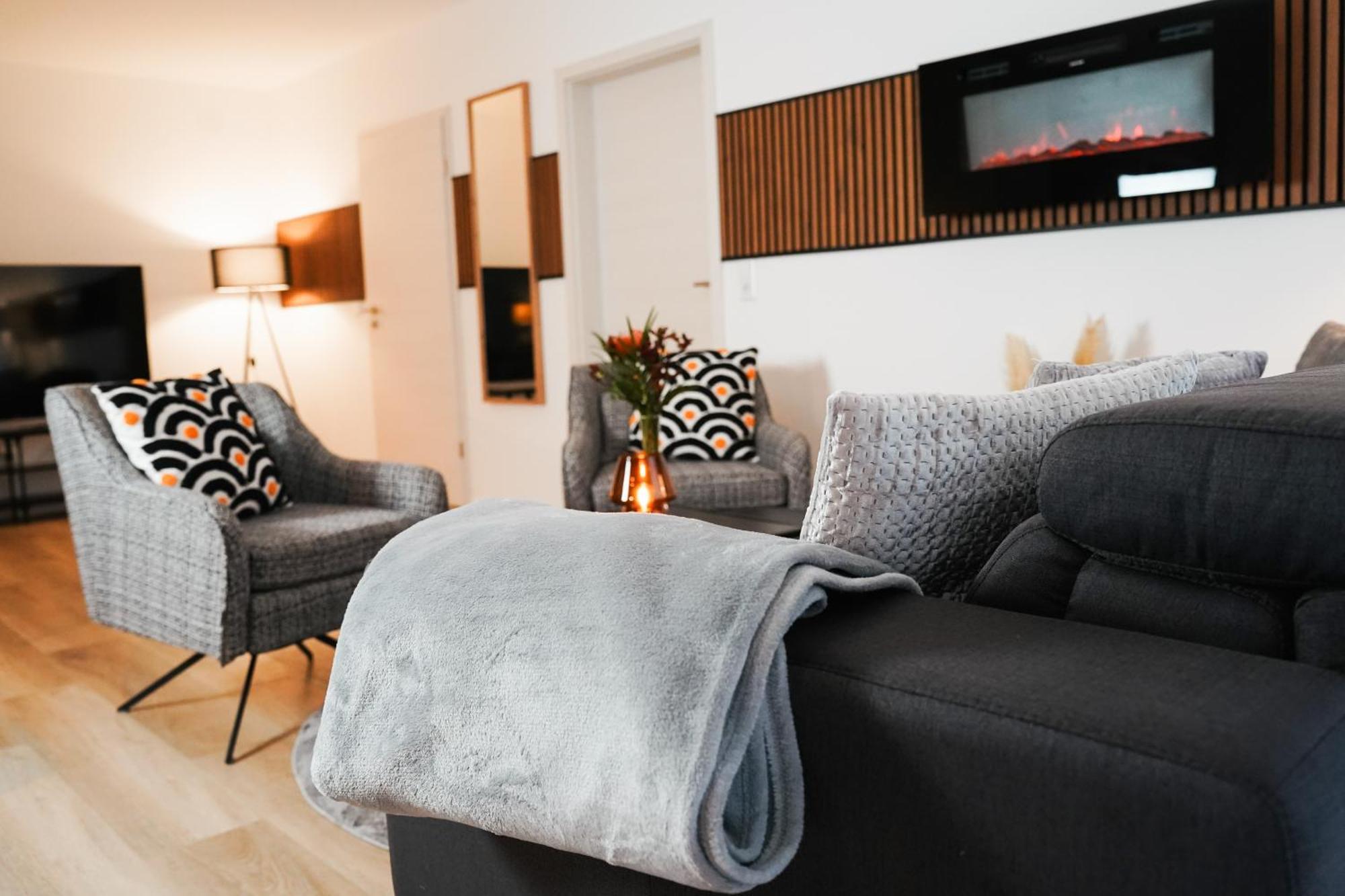 Paderborn-Oase Mit Kamin-Balkon-Stilvolles Zuhause-Self Check-Parkplatz公寓 外观 照片